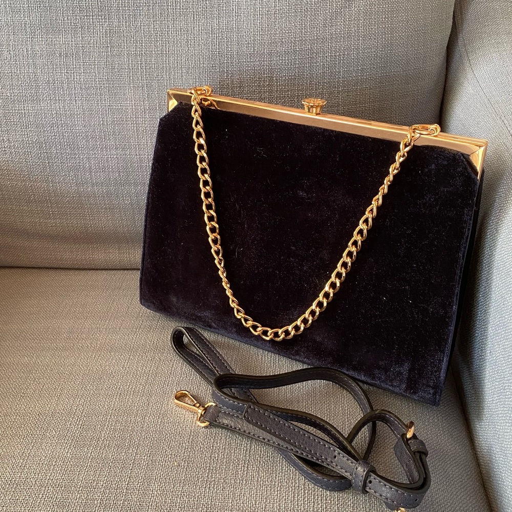 Blue Velvet Purse